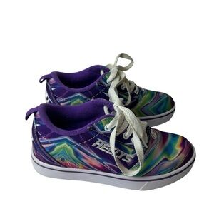 Heelys Pro 20 Prints Sneakers youth SZ 2 Purple Galaxy Multicolor tie dye child